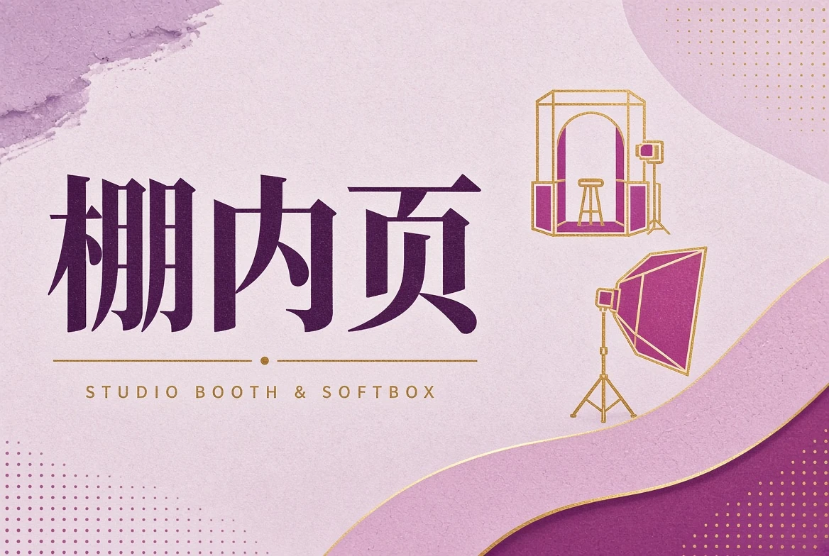 棚内页布光与背景观察